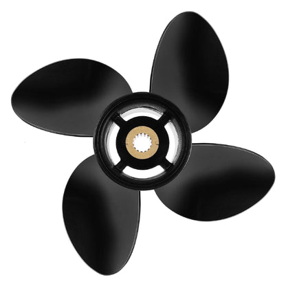 MARKGOO Propeller 13X17 Pitch RH 15 Spline Tooth with Hub Kit for Mercury Spitfire Outboard 40 50 60 65 70 75 80 90 100 115 125 140 HP Boat Engine Parts 4 Blade Aluminum Prop 48-8M8026590