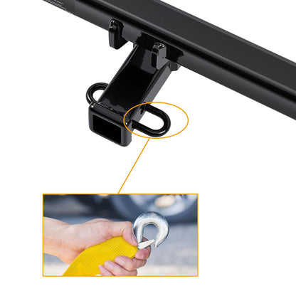 TULALUX 2" Receiver Trailer Hitch for 2018–2025 Jeep Compass & 2017 Mexico-Built Compass | Class 3 Tow Hitch | 4,000 lbs Towing Capacity