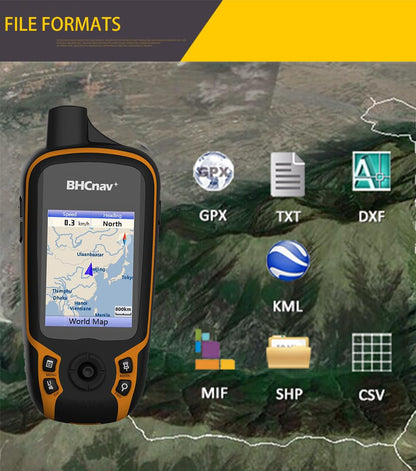 BHCnav NAVA F30 Handheld GPS Navigation Device, Colorful Map Display, Land Accuracy Surveying Equipment for Outdoor Hiking Hunting Traveling Adventures