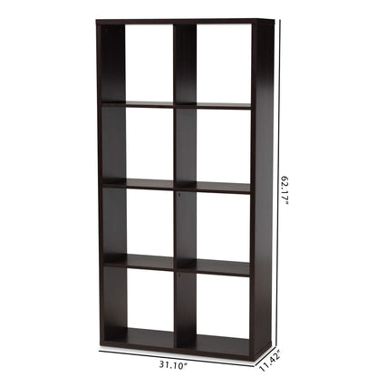 Baxton Studio Multipurpose Shelving and Cabinets, One Size, Dark Brown