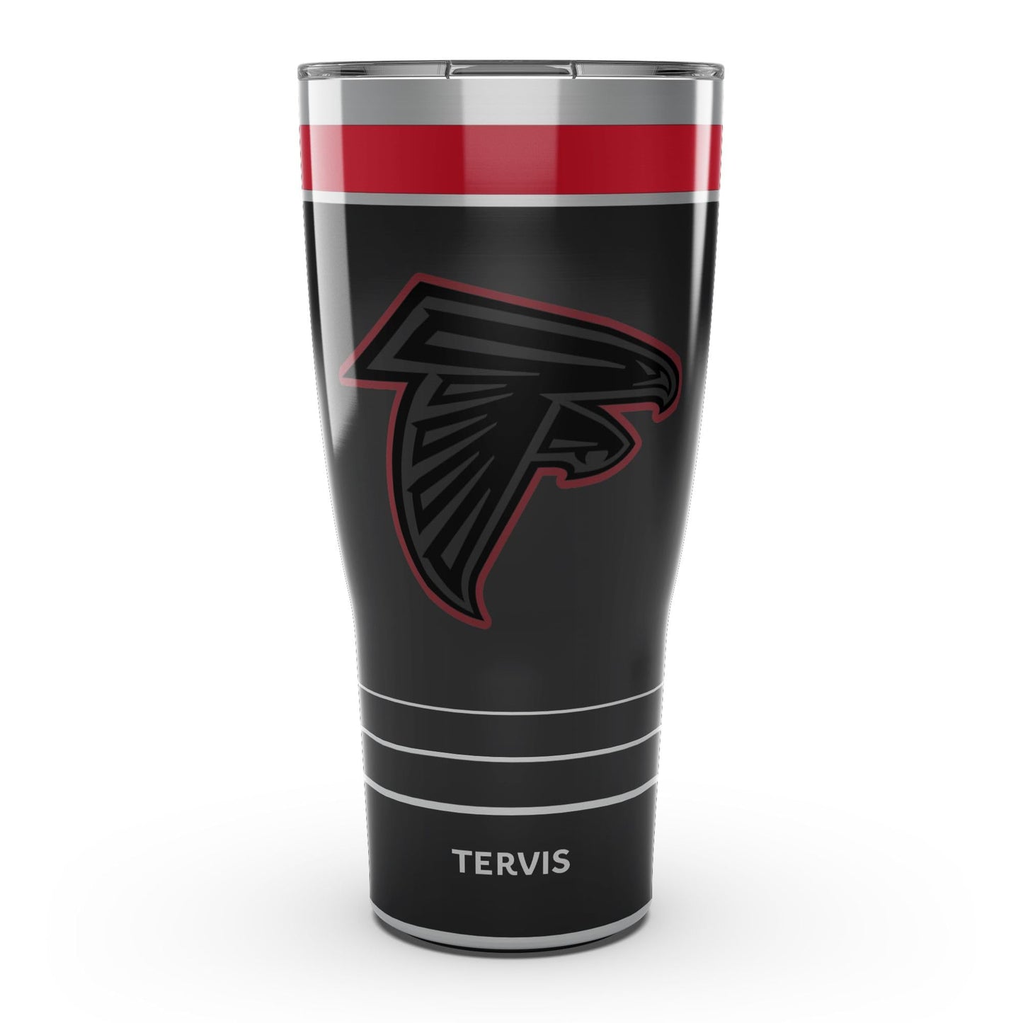 Tervis Traveler NFL Atlanta Falcons - Night Game Triple Insulated Tumbler Travel Cup Keeps Drinks Cold & Hot, 30oz, Stainless Steel