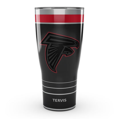Tervis Traveler NFL Atlanta Falcons - Night Game Triple Insulated Tumbler Travel Cup Keeps Drinks Cold & Hot, 30oz, Stainless Steel