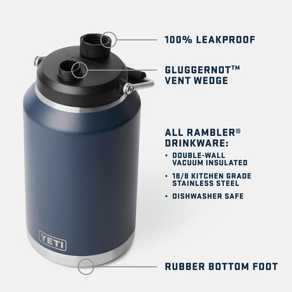 YETI Rambler Gallon Jug 2.0, Vacuum Insulated, Leakproof, Stainless Steel with MagCap, Blue Camo