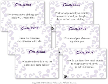Social Thinking Should I or Shouldn't I? Middle &amp High School Expansion Pack