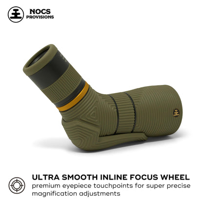 Nocs Provisions Lite View 9-27x56mm Spotting Scope – Compact, Fully Multi-Coated, Anti-Scratch Optics for Adults & Kids, Ideal for Bird Watching, Hiking, Wildlife & Outdoor Travel - Saguaro Green