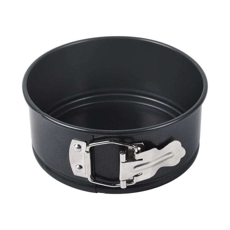 Bakeley Springform Pan 6.5" Nonstick Cheesecake Pan with Removable Bottom Round Baking Cake Pie Mold for Oven 6.5" x 6.5" Black