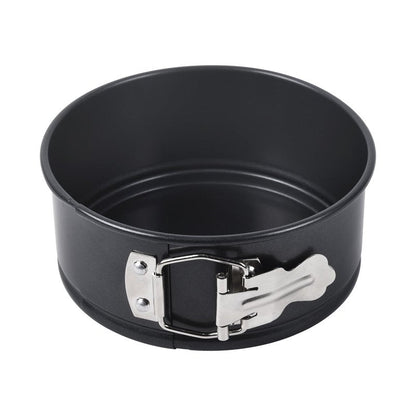 Bakeley Springform Pan 6.5" Nonstick Cheesecake Pan with Removable Bottom Round Baking Cake Pie Mold for Oven 6.5" x 6.5" Black