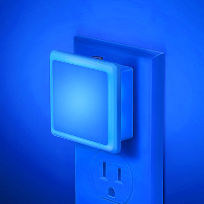 JandCase Night Lights Plug into Wall 2 Pack, Plug in Night Light with Dusk-to-Dawn Light Sensor, 3000K Soft White 0.3W, LED Nightlight for Bathroom, Adult, Hallway