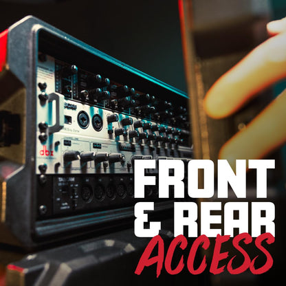 Gator Cases Pro Series 2U Rack Case with Shallow 13" Depth, Roto Molded Made in USA (G-PRO-2U-13)
