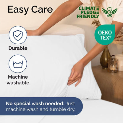 Ultra Soft Twin Size 3-Piece Sheet Set by [Brand Name] | Cooling, Wrinkle-Free Bedding - Fits 8-16 Inch Mattresses - Bright White