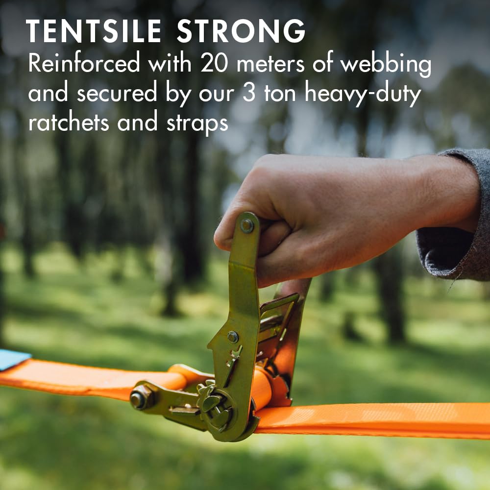 Tentsile Connect V3 2-Person Tree Tent Hammock, The Original Tree Tent Company, 880 Pound Capacity, Portable Treehouse, Heavy Duty Ratchets Included, Designed in The UK (Safari Brown)