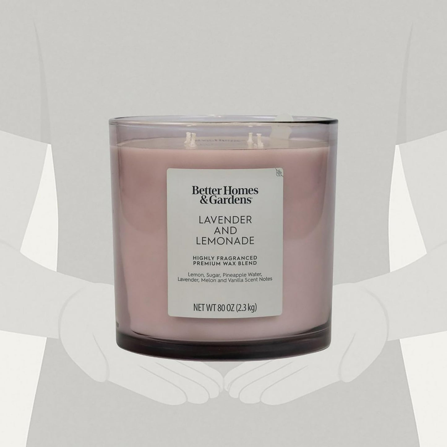 4-Wick Large Oversized Jar Candle 80oz. (Lavender and Lemonade)
