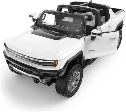 1/16 RC Raing Car for Hummer EV Remote Control Alloy Car with Crab Walking Model 4.8V 600mAh Vehicle Adult Collectible (1/16 White)