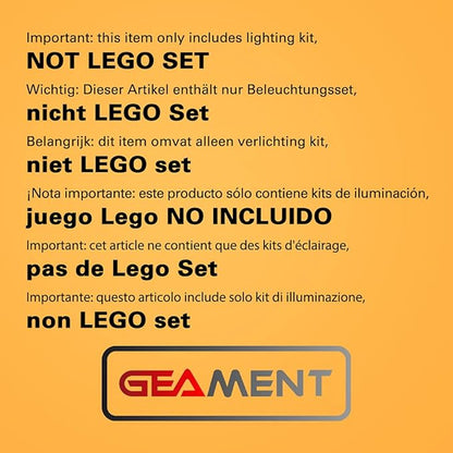 LED Light Kit Compatible with Lego Roller Coaster - Lighting Set for Creator 10261 Building Model (Model Set Not Included)