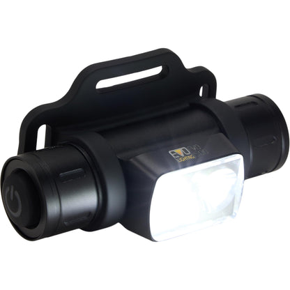 Drake Waterfowl EVO1500 Lumen Headlamp – Rugged Waterproof Aluminum Headlamp with Rechargeable Power Supply, Multi-Mode Light, and Lockout Setting, Old School