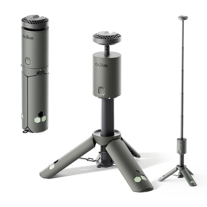 Outask Camping Light Telescopic, Collapsible Magnetic Camping Lantern with 12000mAh Battery, Telescoping IPX6/IPX7 Waterproof Flashlights, Camping Lamp for Emergency, Camping, Hiking (Military Green)