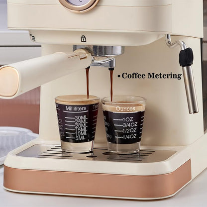 Ackers Shot Glasses Etching Scale Measuring Cup 2PACK Espresso Shot Glasses Liquid Heavy Glass 26-Incremental Measurement 1 OZ, 2 TBS, 6 TSP, 30 ML Kitchen Tools