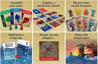 Gamewright - Forbidden Island - Cooperative Strategy Survival Board Game 2-4 Players