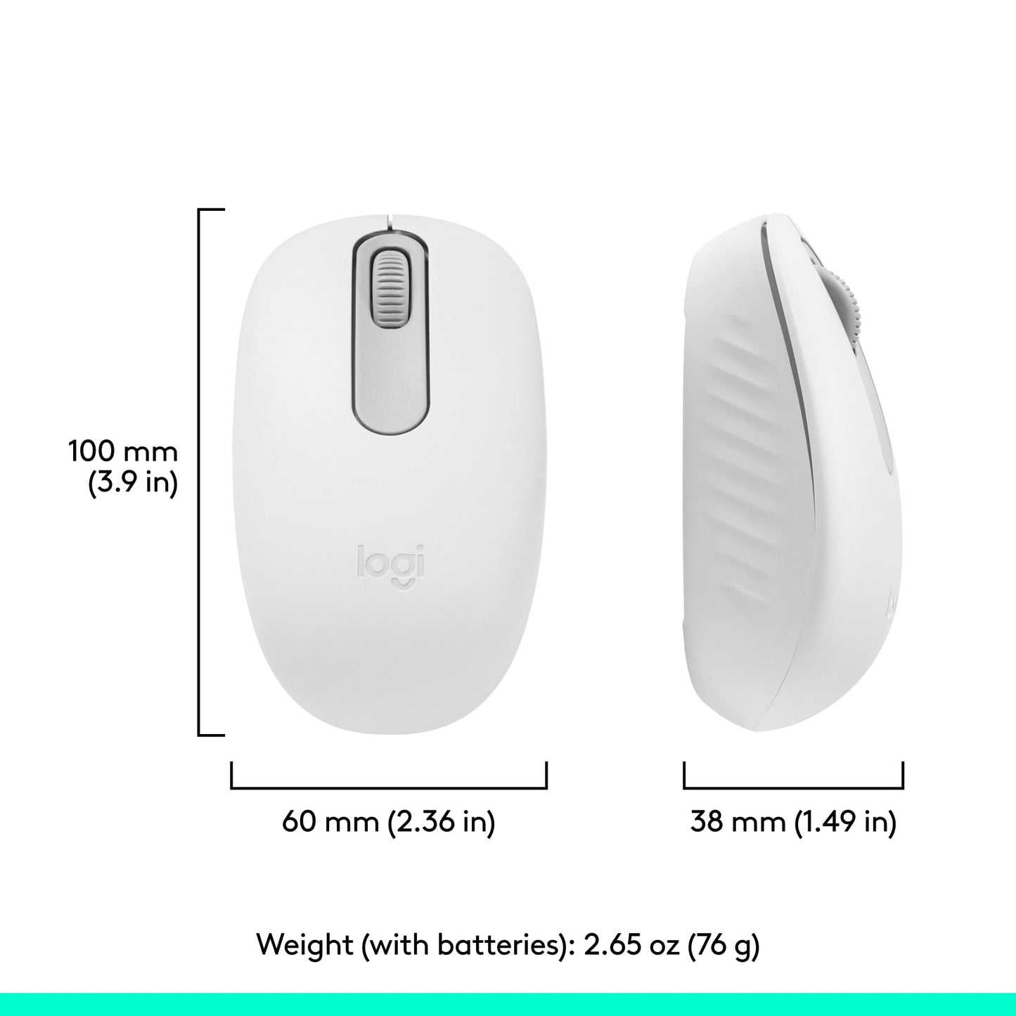 Logitech M196 Bluetooth Wireless Mouse, Compact and Portable Mouse for Laptops, Tablets and More, 12-Month Battery, Smooth Tracking, Compatible with PC and Mac, Windows and macOS - Rose