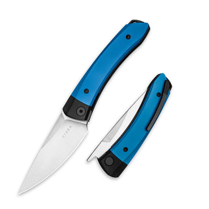 Kizer Mini Momo EDC Pocket Knife, 154CM Blade, Black & Blue Aluminum