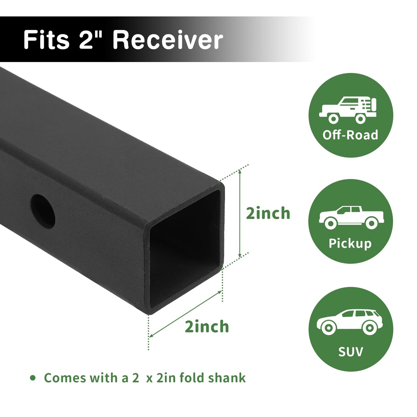 Leader Accessories Trailer Hitch Cargo Carrier Rack, 60"x24"x6" Folding Cargo Carrier Hitch Mount, Vehicle Cargo Basket for SUV, RV, Truck, Van, Fits 2" Receiver 500 lbs Load Capacity