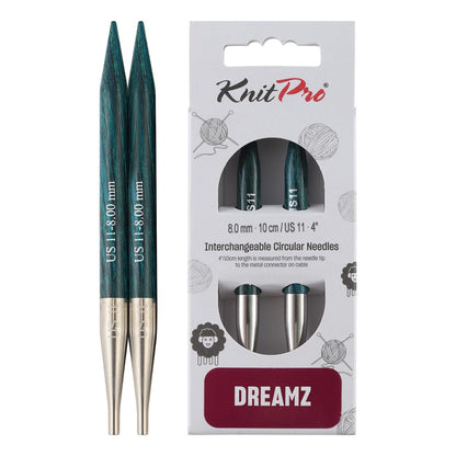 KnitPro Dreamz Interchangeable Circular Needles 4" (10cm) | US Size 11 (8mm)