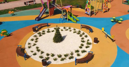 Fast Patch Poured-in-Place Surfacing Repair Kit Fix Rubber Playground (Tan/Black, XL)