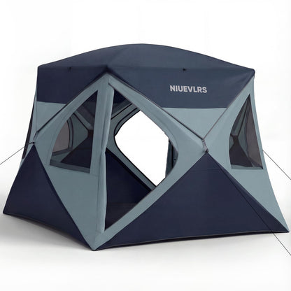 NIUEVLRS Camping Tent 4 Person Pop Up Tents for Camping, Instant Cabin Setup Tent in 60 Seconds Portable Hub Tent with Rainfly & Windproof for Outdoor Camping & Overlanding