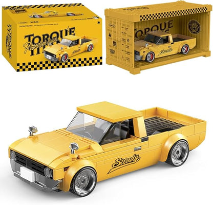 PB8842 1:32 Freedom Cruiser Pickup Truck Buliding Blocks Set 324 Pieces Car Scale Model Toy with Display Container Clamping Blocks STEM Gift for Adults