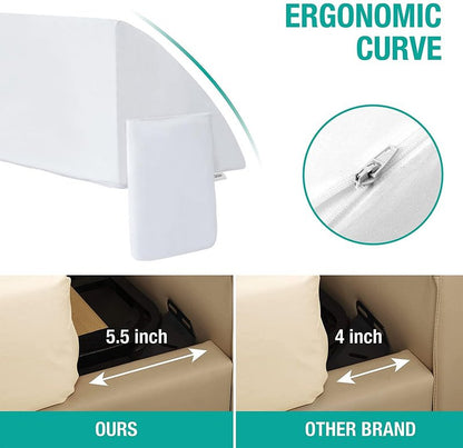Vekkia King Bed Wedge Pillow for Headboard Gap/Mattress Gap Filler/Headboard Pillow/Bed Wedge Gap Filler,Stop Loosing Your Pillows