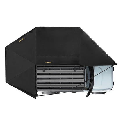 BUNKER INDUST 270 Degree Awning Free Standing, Vehicle Overland Awning Built-in LED Light - Three Colors, Car Driver Side, Waterproof Wind Resistant for SUV Van Truck Camper