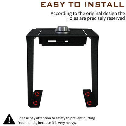 Center Console Gun Safe Vault - TuoJue Console Safe Lock Box Compatible with 2021-2026 Ford Bronco With Full Floor Console Model, with Superior Fingerprint Lock, Center Console Organizer