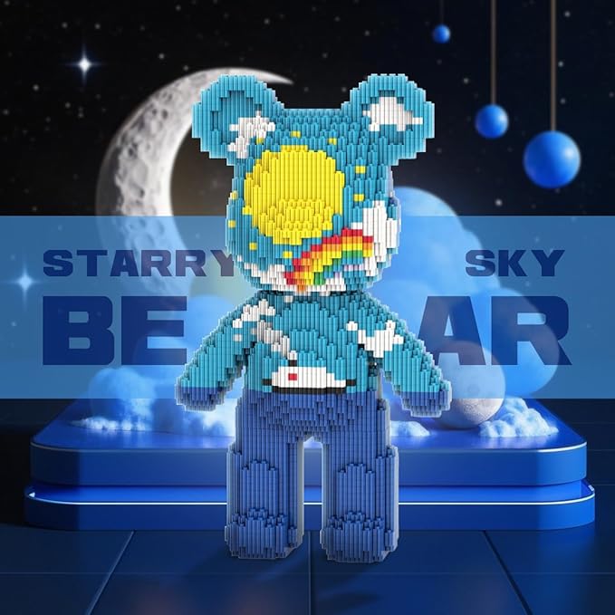 DAHONPA Ship Bear Micro Building Block Set (3680 Pieces) Gift for Adults and Kids
