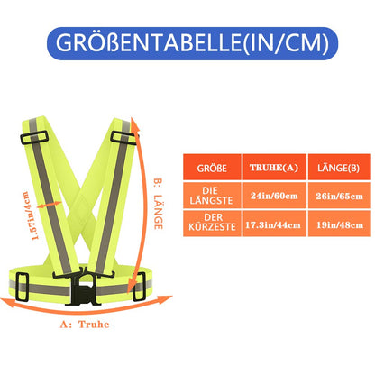 AYKRM Multiple colors optional High Visibility hi vis Reflective running safety Vest