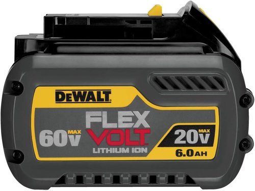 DEWALT FLEXVOLT 20V/60V MAX Lithium Ion Battery - 6.0Ah Capacity for Extended Power