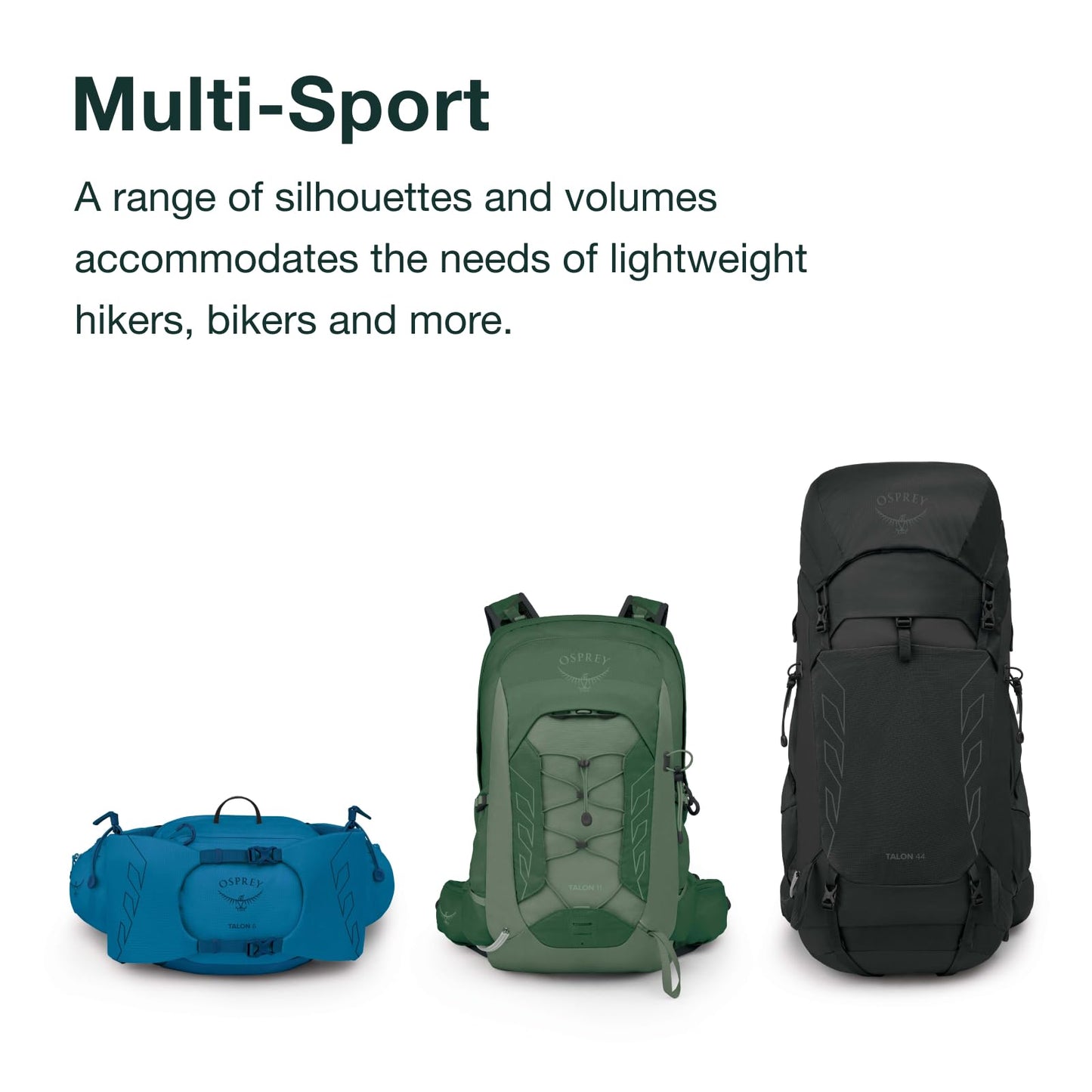 Osprey Talon 22L Men's Lightweight Hiking Backpack - Small Daypack for Travel & Camping, Black/Coal Grey