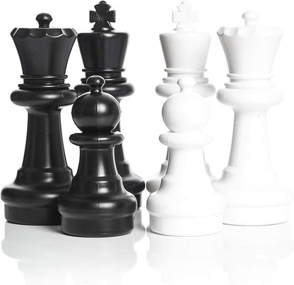 MegaChess Giant Chess Set Game with 12 Tall King - A Large Chess Set Yard Game for Families Looking for Outdoor Jumbo Games - 32 Large Pieces Made from Durable HDPE (Board Not Included)
