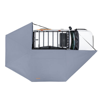 Sanhima 270 Awning Free Standing Built-in LED Light - 129.2 sq.ft Shelter Karlu Frontier Car Side Waterproof UV50+ Wind Resistant, Passenger Side, 270 Degree Vehicle Awning for SUV Van Truck