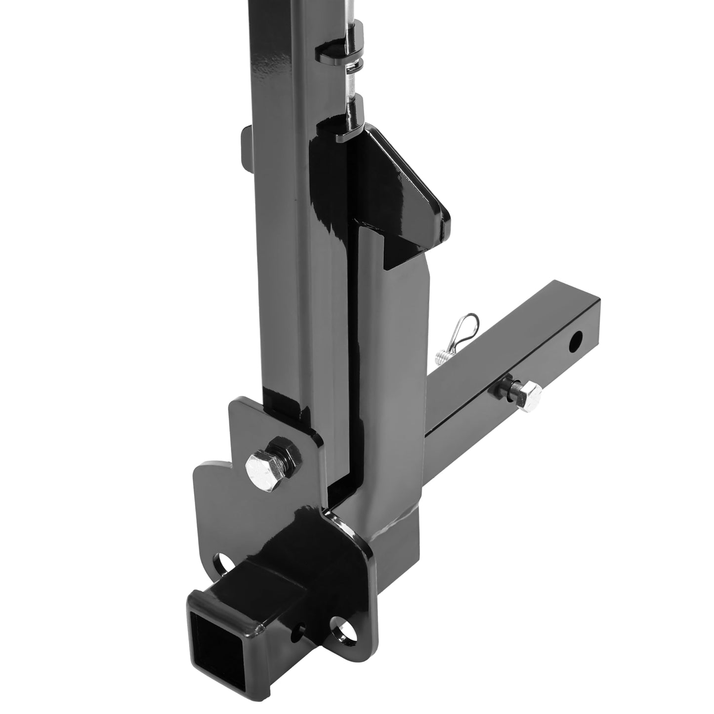 HECASA RV Spare Tire Mount Carrier Fit for 16" 16.5" 19.5" 22.5" 24" RV Wheels 2" Receiver Mount, 10,000 Pounds Capacity, 400 Pounds Tongue Weight Steel Powder Coated Black