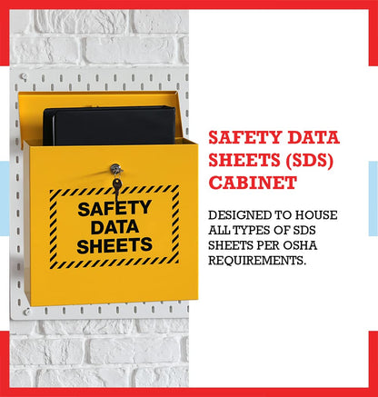 Windy City Cabinet SDS Binder Storage Cabinet, Locking Cabinet for Safety Data Sheets