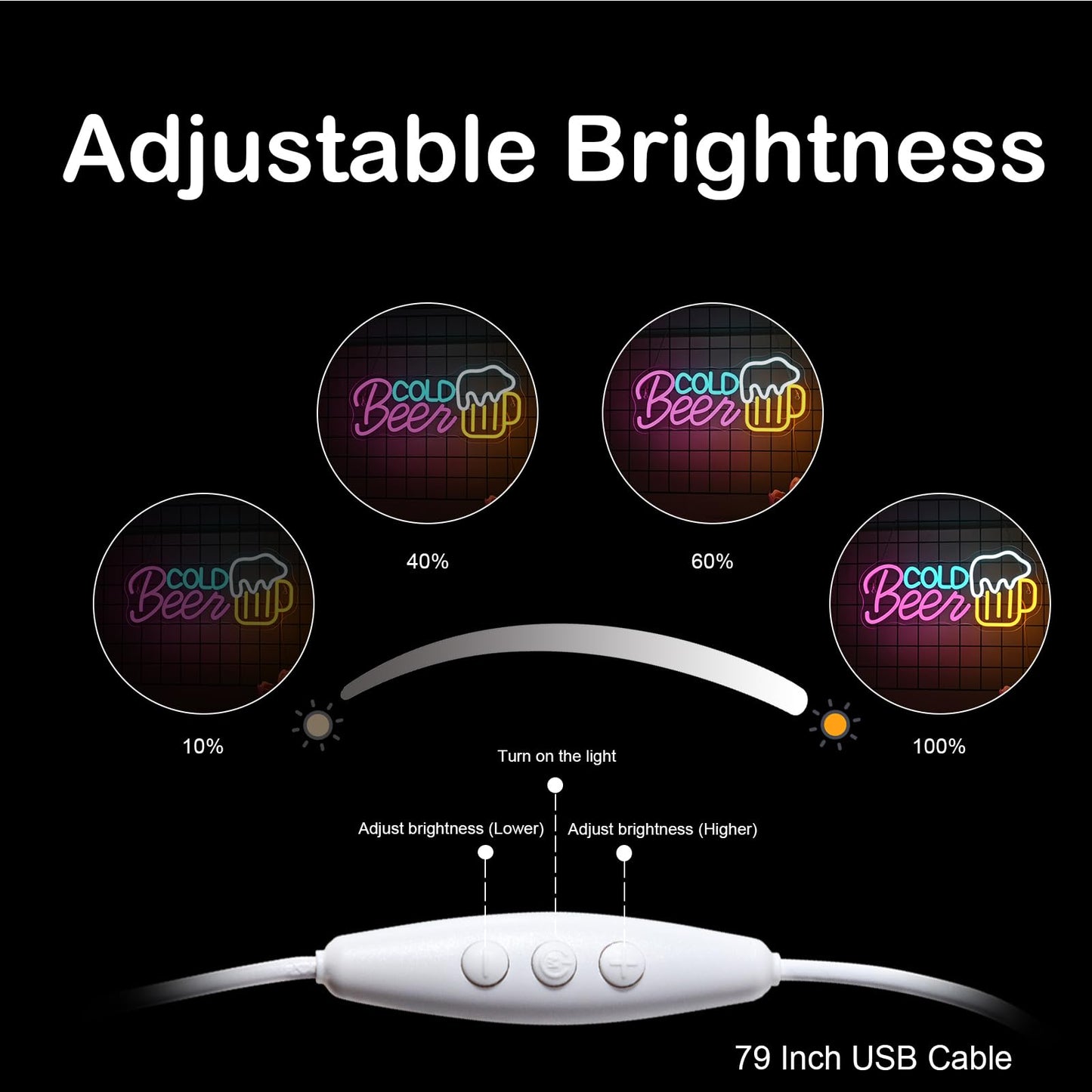 LooKLight Guitar Rock and Roll Neon Sign,Neon Light Sign,Led Neon Light for Wall Decor,Guitar Shape Light Up Sign,USB Neon for Bar Live Music Vocal Recital Concert Man Cave
