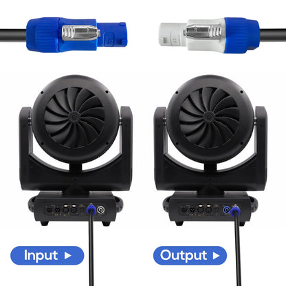 PowerCon Power Cable AC PowerCon Input to Output 12AWG 3 Pin Power Extension Cable for LED Screen Beam Moving Head Light, Stage Light Power,Audio Video Equipment and More-6FT