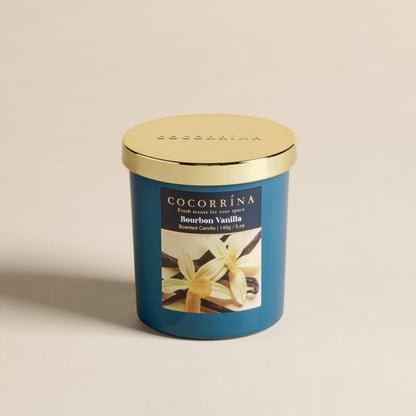 COCORRÍNA Fall Candles - Bourbon Vanilla 5 oz Soy Wax Scented Jar Candles for Home Scented, 31 Hours Burn Time, Aromatherapy Candle Gifts for Men Women