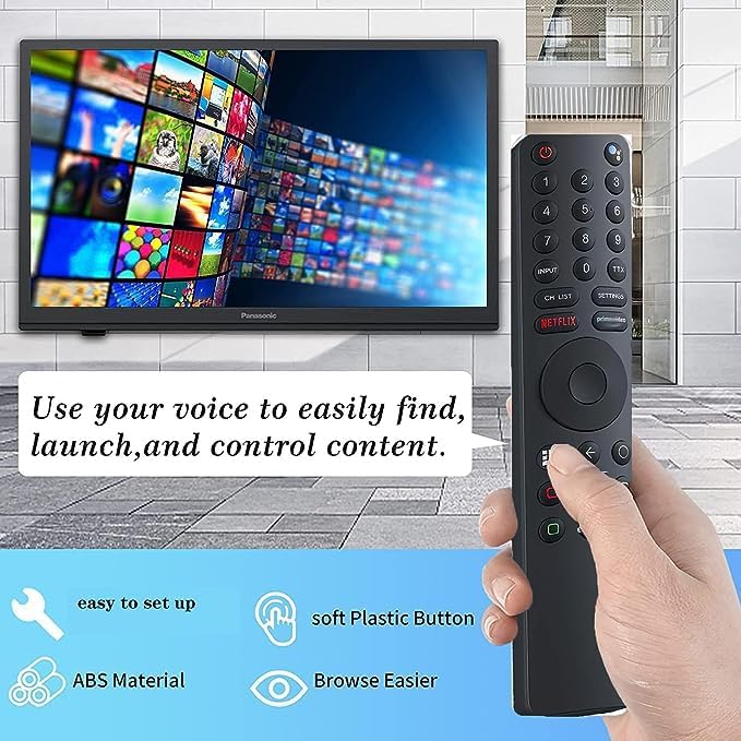 Universal Remote Control for Xiaomi Mi TV 4S 4A Smart TV, Replacement Remote Control for Xiaomi Mi 4S 4A Smart TV with Bluetooth and Voice Control
