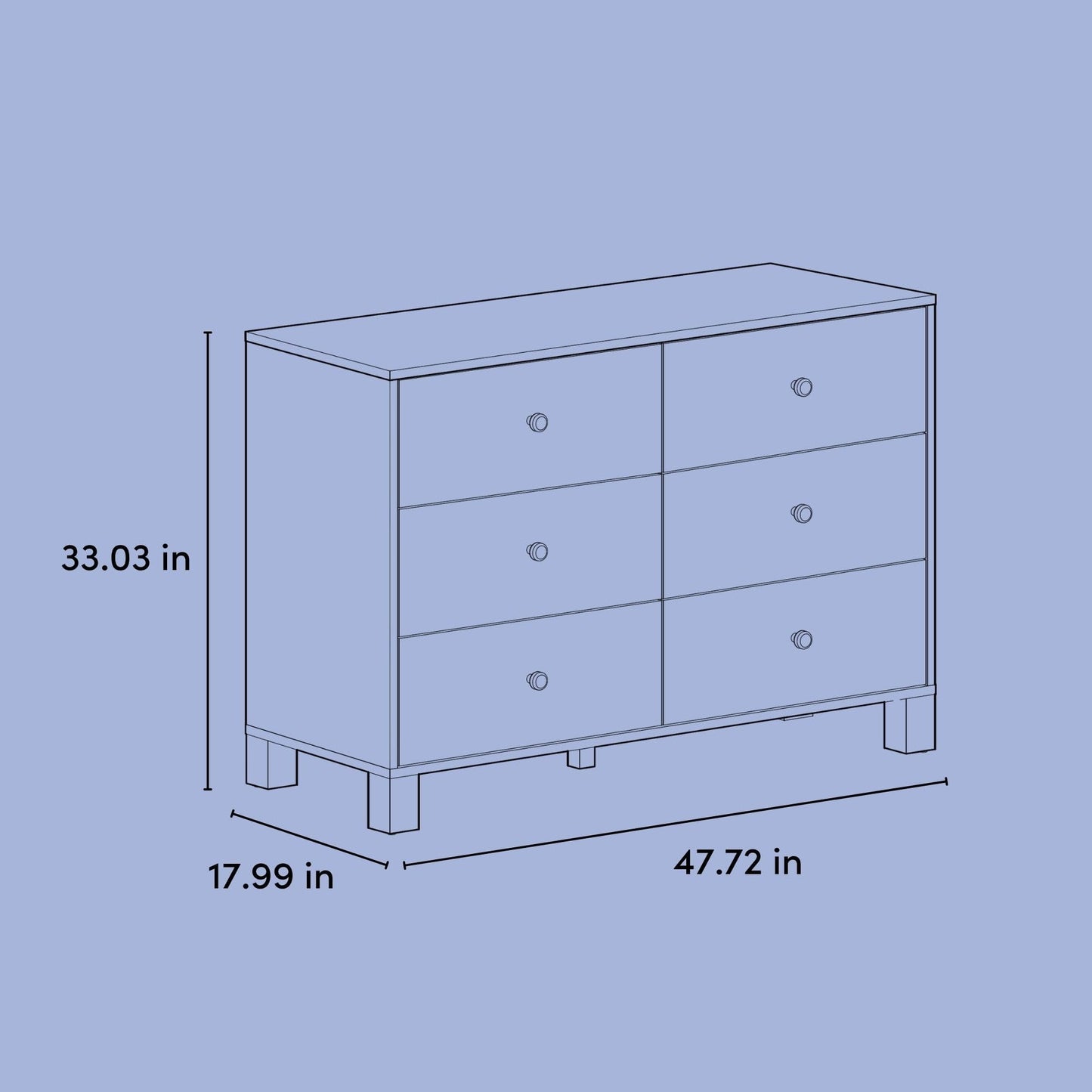 Storkcraft California 6-Drawer Double Dresser (Olive with Driftwood) - GREENGUARD Gold Certified, Interlocking Drawer System, Dresser Drawer Organizer for Kids Bedroom