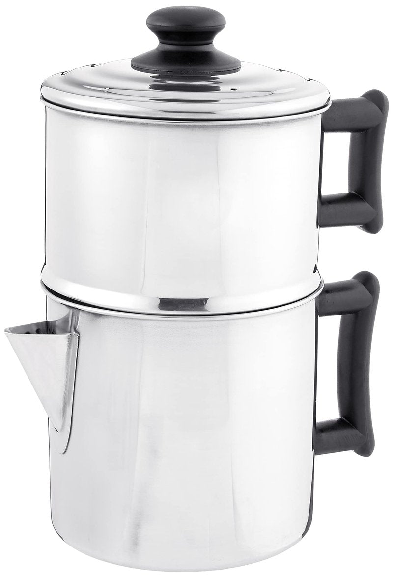 Lindy's Stainless Steel 10 Cup Drip Coffee Maker, Stovetop Coffee maker, Coffee Pot
