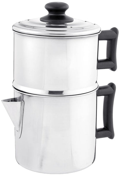 Lindy's Stainless Steel 10 Cup Drip Coffee Maker, Stovetop Coffee maker, Coffee Pot