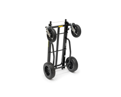 Rock-N-Roller R12STEALTH (All Terrain Stealth) 8-in-1 Folding Multi-Cart/Hand Truck/Dolly/Platform Cart/34" to 52" Telescoping Frame/500 lbs. Load Capacity, Black