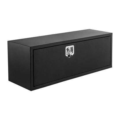 Garvee Black Steel Truck Bed Tool Box, Trailer Tongue Box, Truck Storage Organizer Tool Chest For Truck Bed, RV, Trailer (36 in x 18 in x 18 in-NEW)