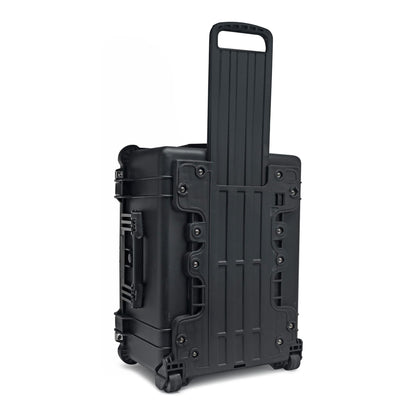 Koah Weatherproof Wheeled Plastic Hard Case with Customizable Foam, Retractable Handle, and Trolley Wheels (25.0" x 20.0" x 12") For Cameras, Drones, And Gear